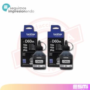 KIT 2 TINTAS BROTHER BT-D60BK