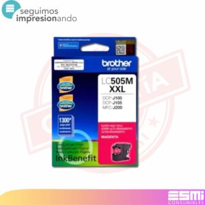 TINTA BROTHER ORIGINAL LC-505XXL MAGENTA (ALTO RENDIMIENTO)