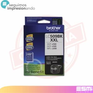 TINTA BROTHER ORIGINAL LC-509XXL NEGRO (ALTO RENDIMIENTO)